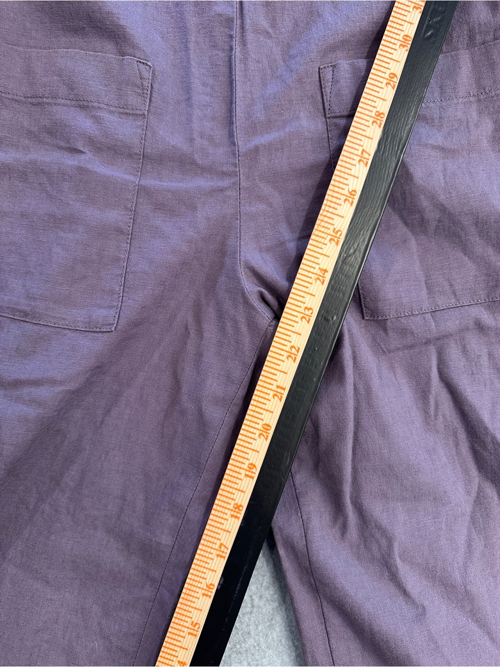 Letter To Juliet Linen Blend Wide-Leg Overalls in Deep Plum - Picture 8 of 9
